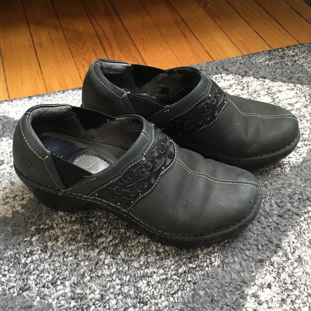 Ariat 10005779 Southlake Brushed Black Leather Mule Clog Size 10